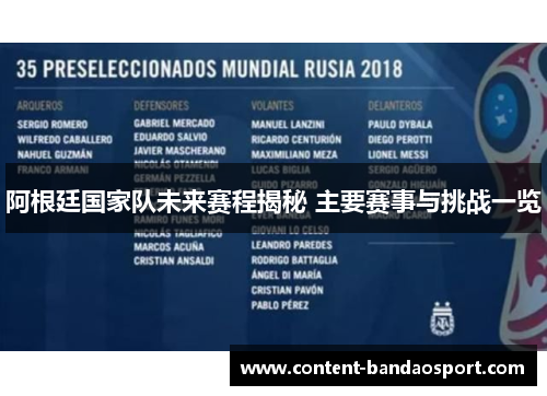 阿根廷国家队未来赛程揭秘 主要赛事与挑战一览